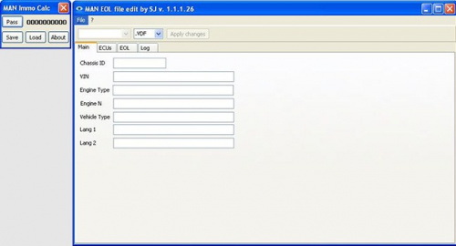 Установка программы MAN Offline Programming Set (MAN EOL Flash File Editor 1.1.1.31 + MAN Immo Calculator)