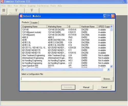 Установка программы Cummins Calterm 3.6 + MetaFiles